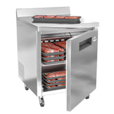 27 in. One-Door Worktop Freezer With 3.5 in. Backsplash - 6.3 Cu Ft. FWT-1D-6C.